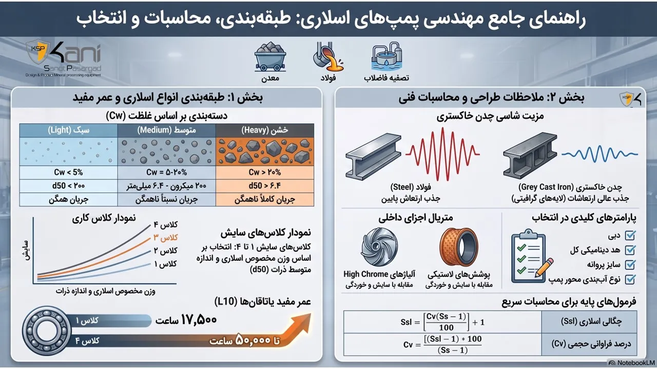 پمپ اسلاری 9 راهنمای کامل محاسبات و انتخاب پمپ اسلاری